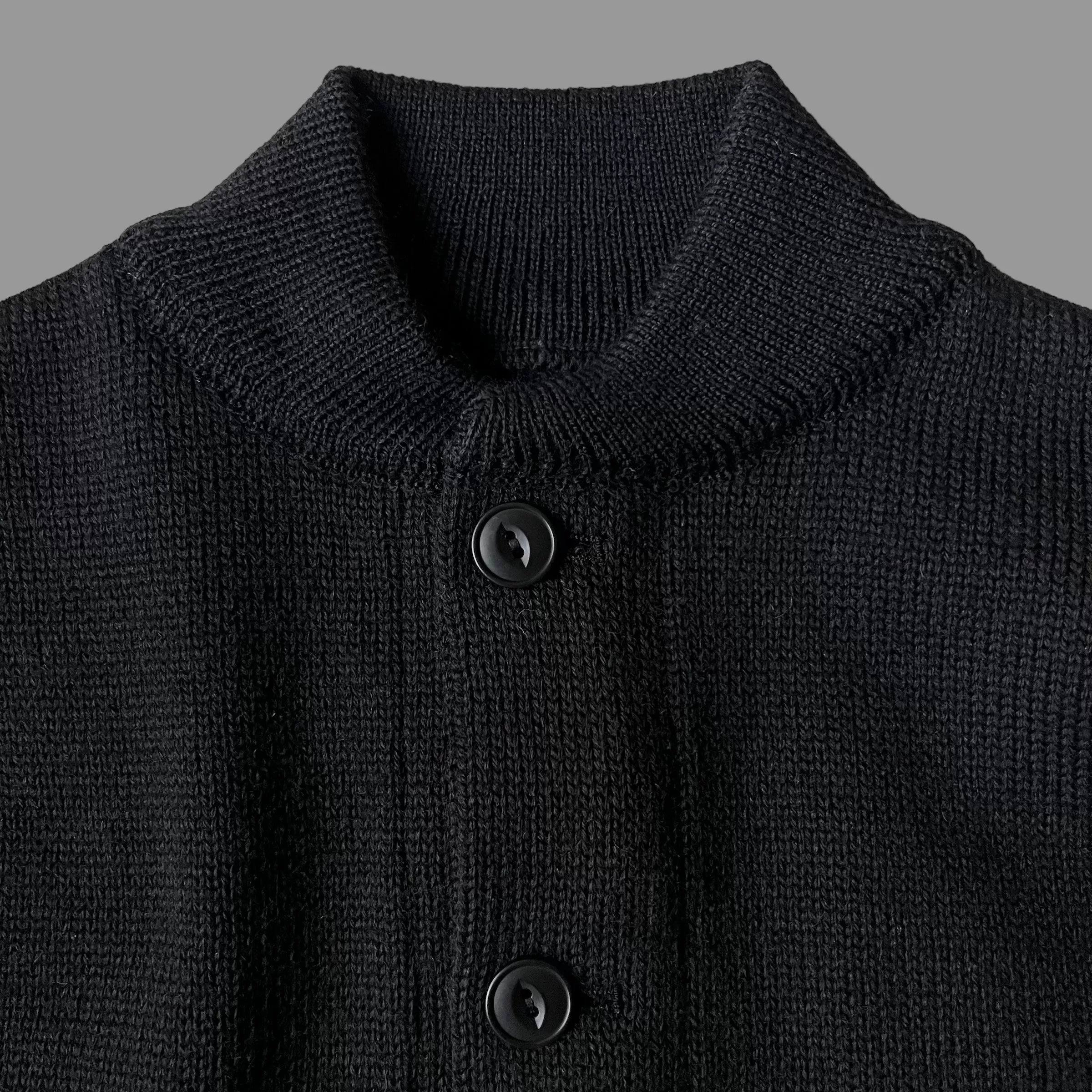 THE BRIG 2  CARDIGAN - BLACK