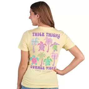 Thick Thighs Summer Vibes Tshirt by Simply Southern