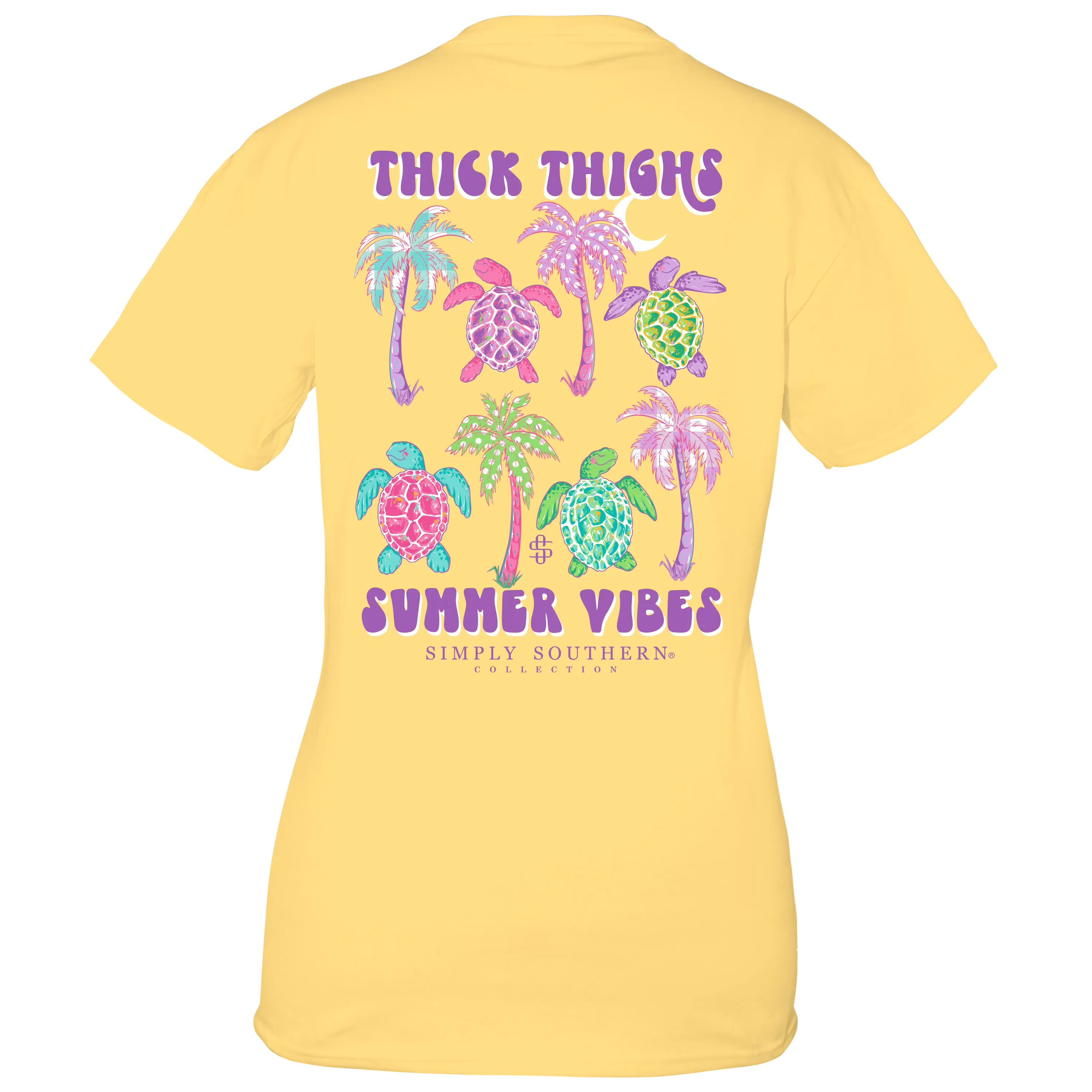 Thick Thighs Summer Vibes Tshirt by Simply Southern