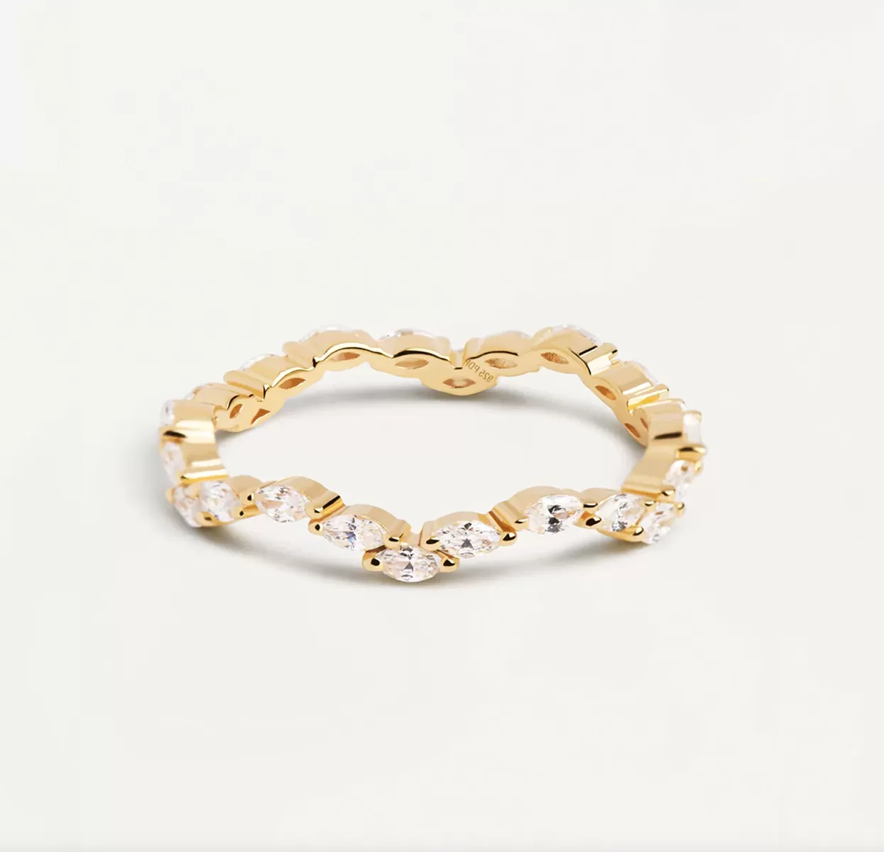 Timeless Match Ring in 14k Gold over Sterling Silver