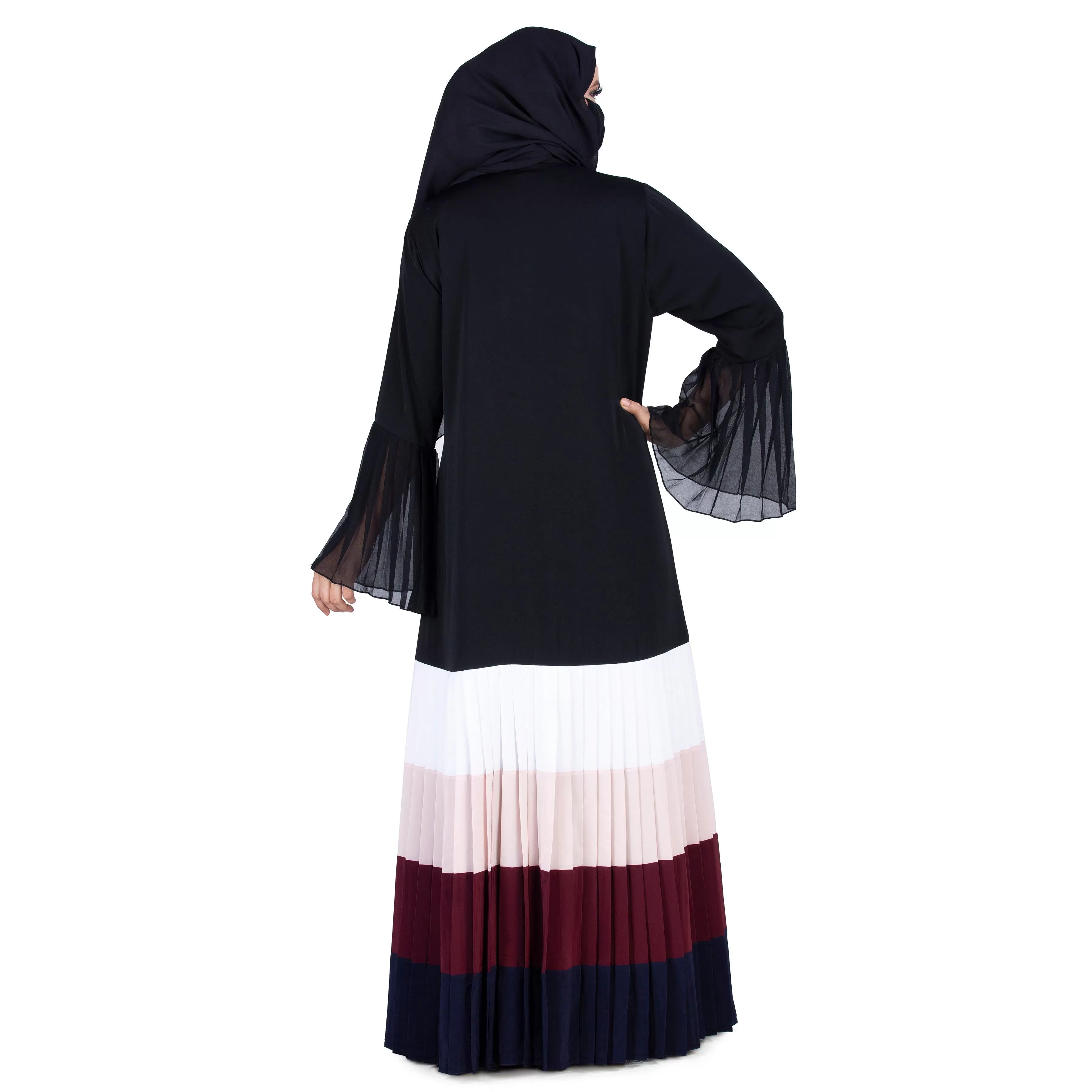 Treble Bottom Roseate Abaya for Women