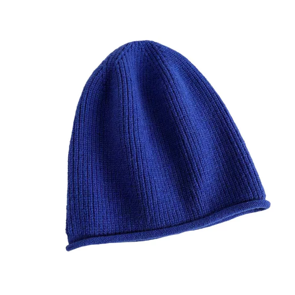 Trendy Solid Knit Beanie Hat