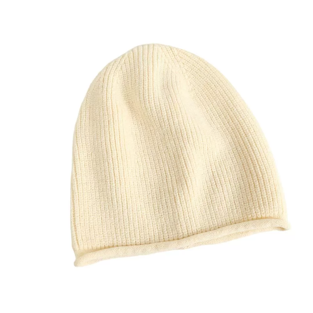 Trendy Solid Knit Beanie Hat