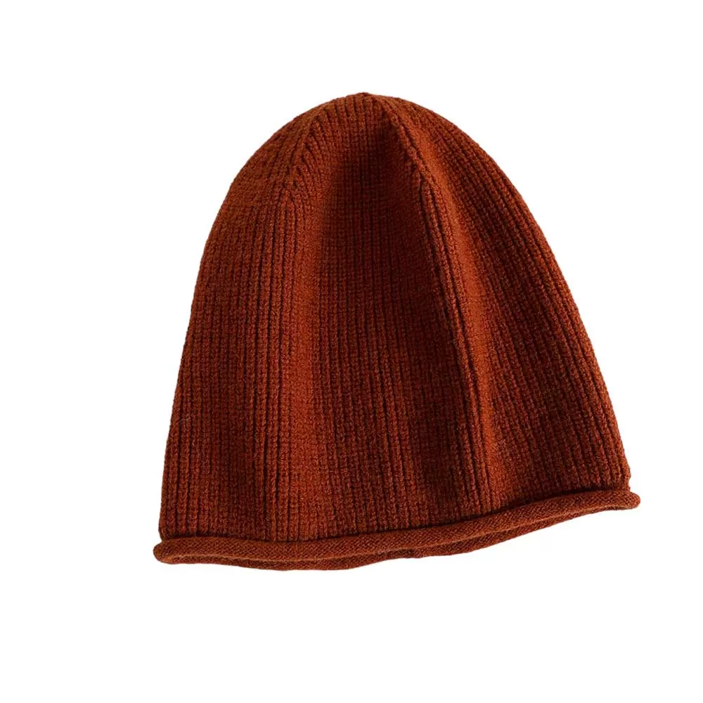 Trendy Solid Knit Beanie Hat