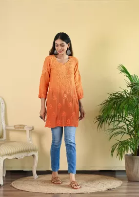 Tripti Muslin Ombre Dyed Short Kurti