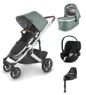 UPPAbaby Cruz V2 with Cloud T Car Seat and Base - Emmett