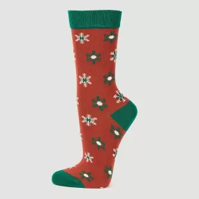 Veraluna Snow Flower Organic Cotton Socks