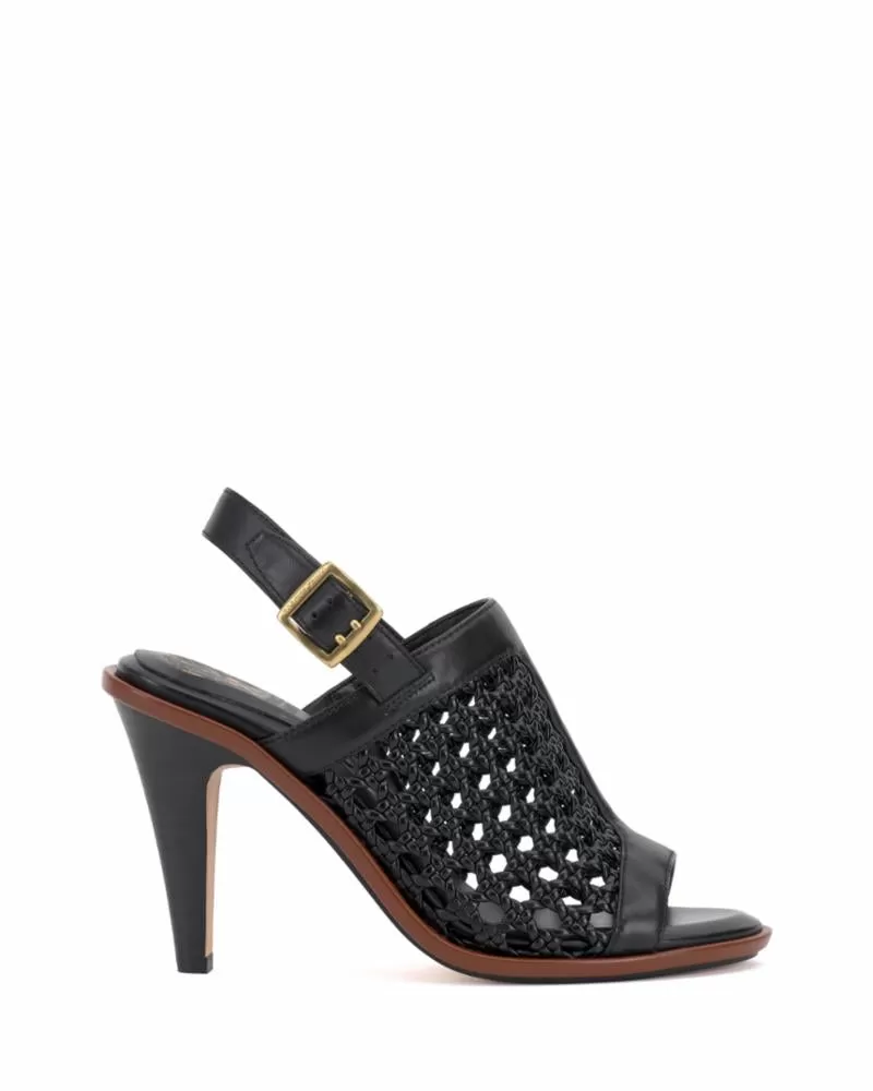 Vince Camuto FINDRI BLACK/SMALL PU WOVEN BURNISHED