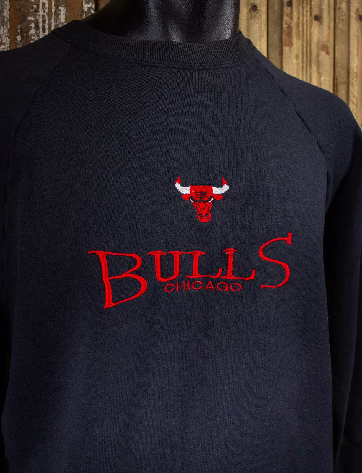 Vintage Chicago Bulls Sweatshirt 90s Black Large