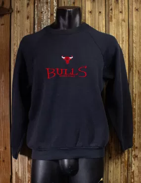 Vintage Chicago Bulls Sweatshirt 90s Black Large