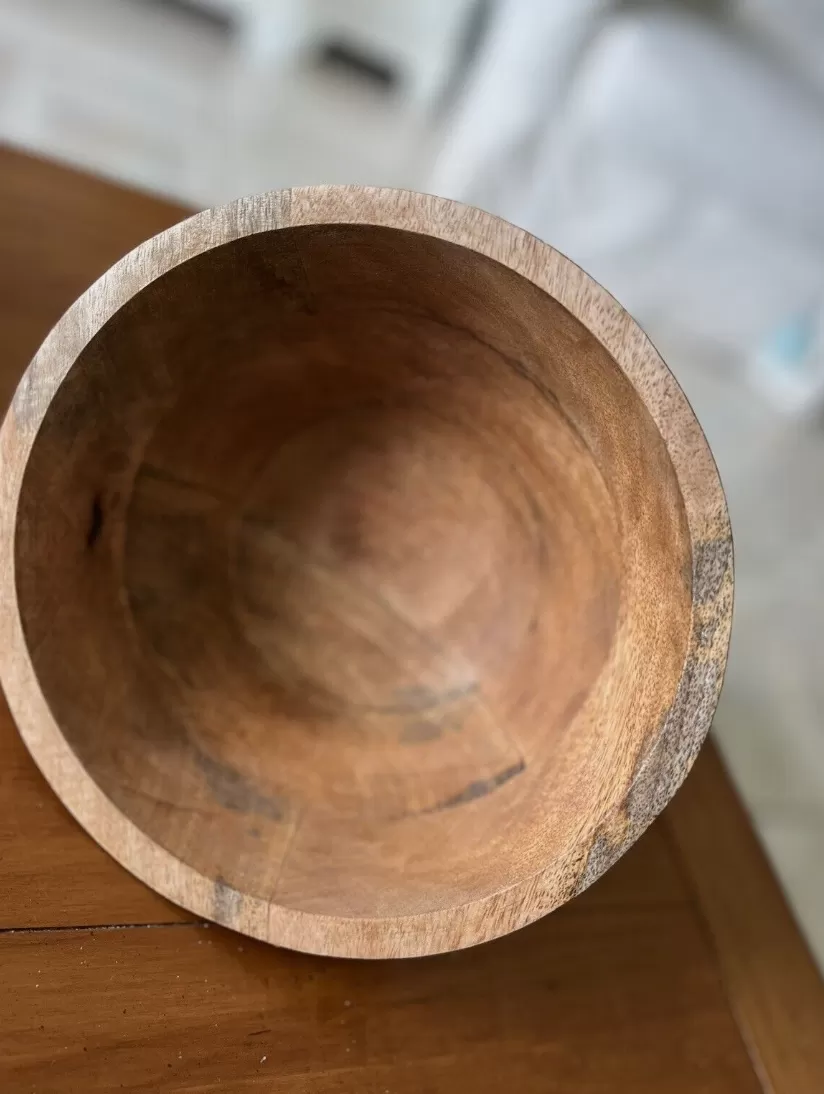 Vintage Wooden Mixing Bowl