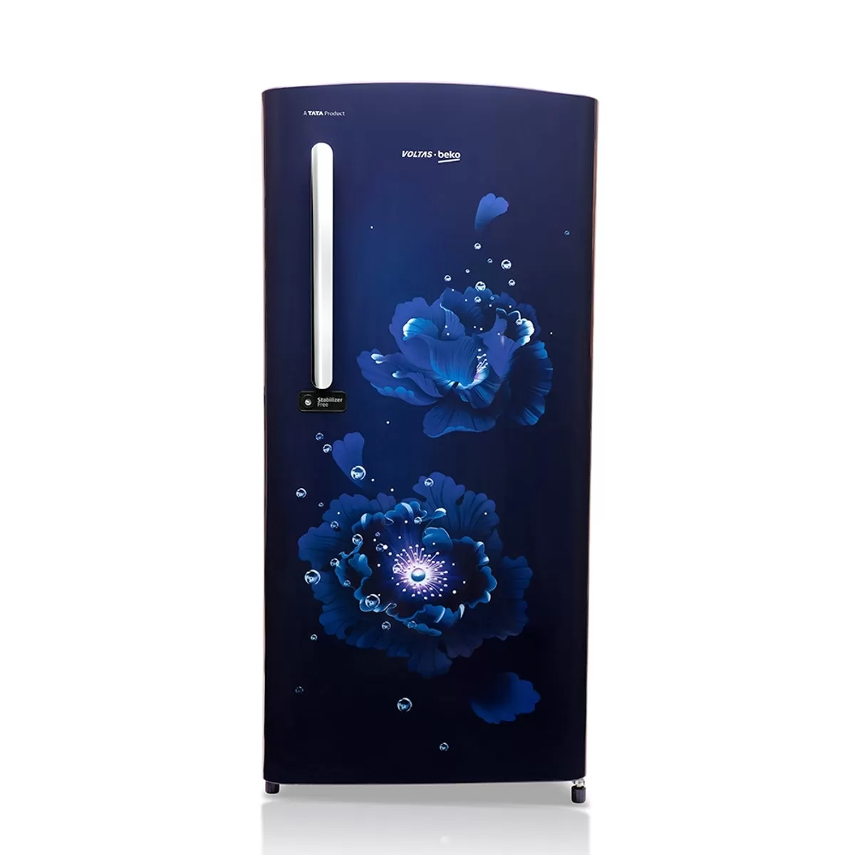 Voltas Beko 185 L, 4 Star, Single Door DC Refrigerator (Fairy Flower Blue)