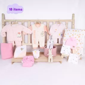 Winter Hospital Kit For Newborn Baby | New Born Baby Essentials Gift Combo | 18 Items | Mixed Design