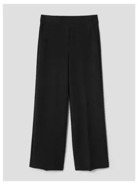 Women s double knit jersey Talbert flare pants trousers charcoal domestic product