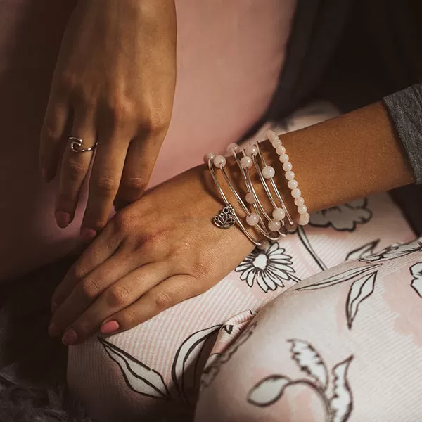 Wrap |  Stone | Necklace-Bracelet | Bordeaux Jade