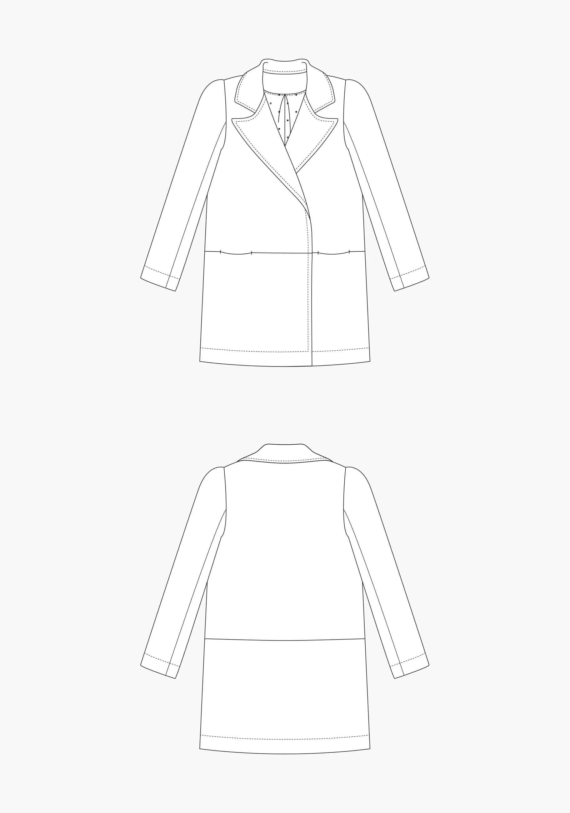 Yates Coat Sizes 0-18 - Grainline Studio