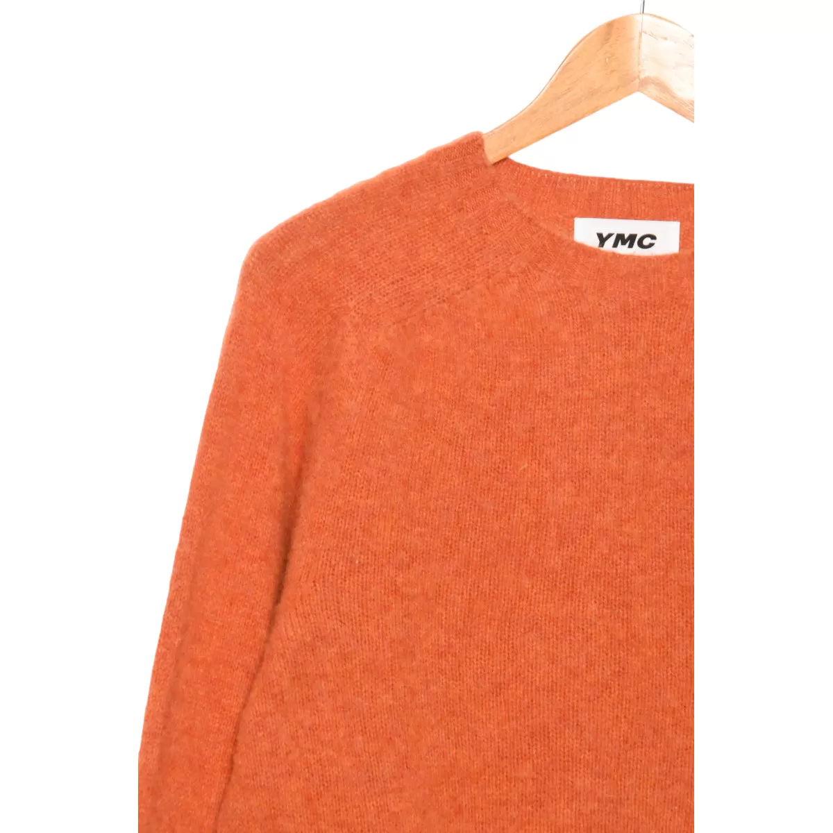 YMC Suedehead Crew Neck Knit orange