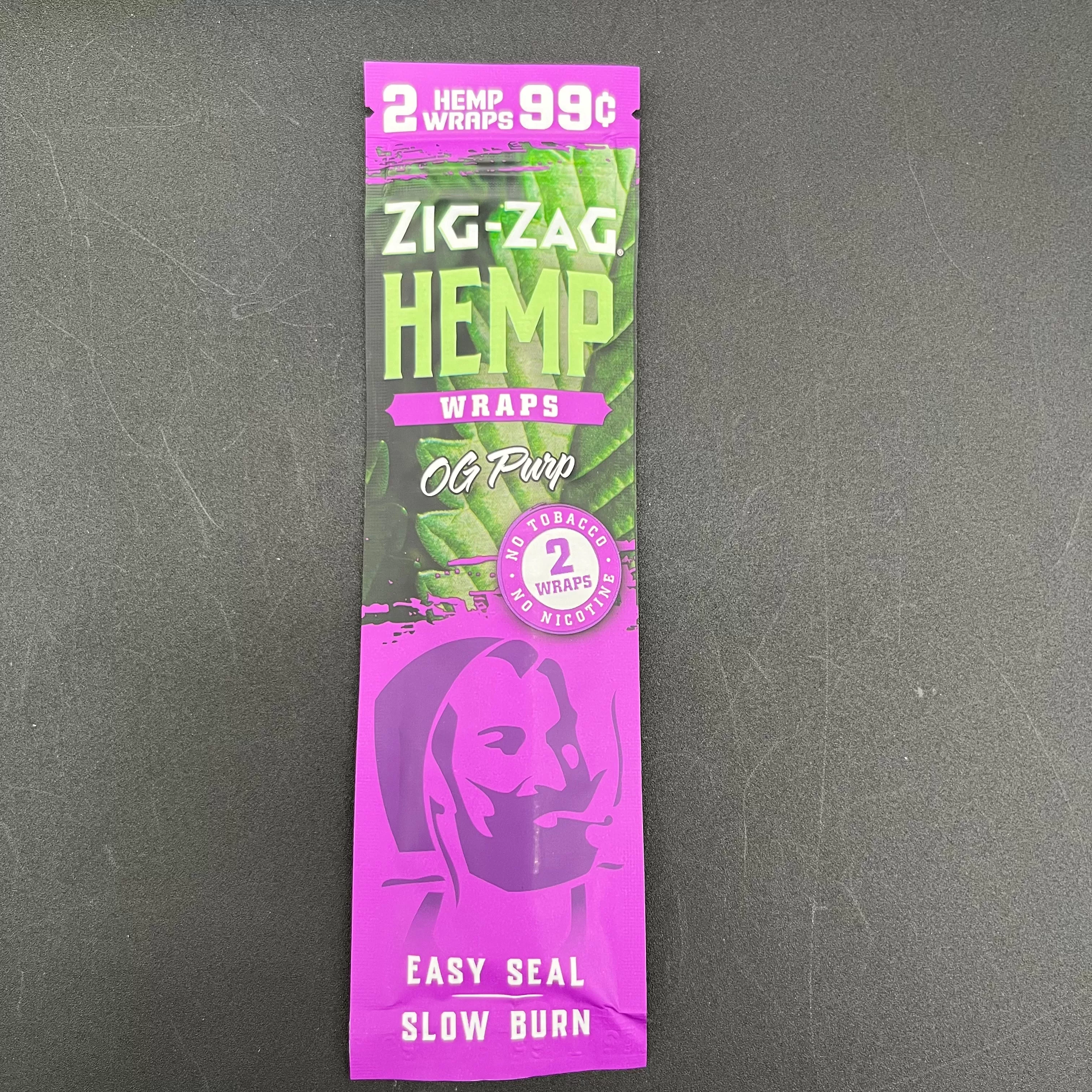 Zig Zag Hemp Wraps - 2pk